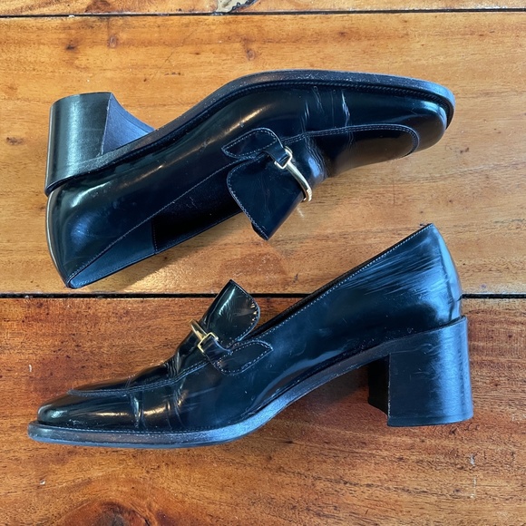 FINAL MARKDOWN! Bruno Magli Leather Healed Loafers Made in Italy - Picture 5 of 8